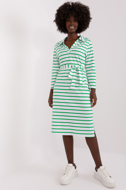 Šaty-LK-SK-509299,74-bílo-zelené