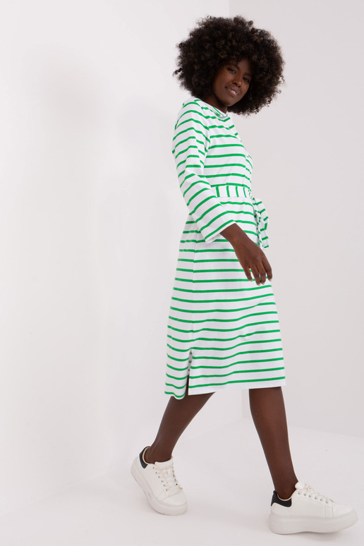 Šaty-LK-SK-509299,74-bílo-zelené