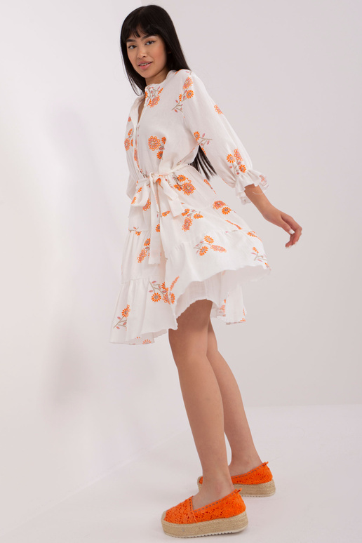 Šaty-LK-SK-509346,85-oranžové