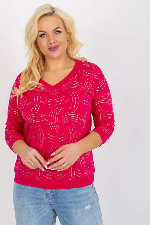 Fuchsiová dámská halenka větší...