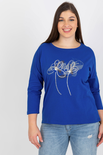 Tmavě modrá dámská halenka...