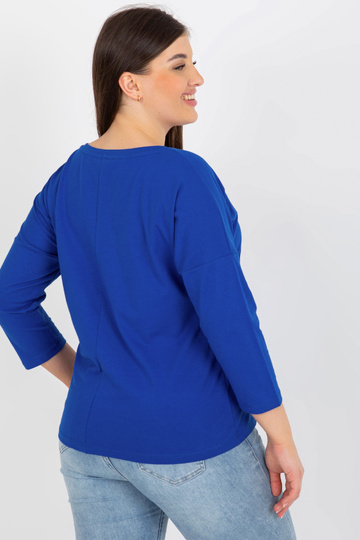 Tmavě modrá dámská halenka... 2