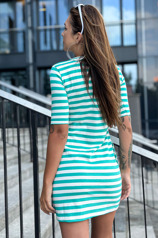 Šaty-TW-SK-2092.83P-bílo-zelené