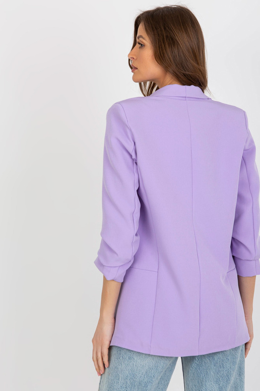 Světle fialová elegantní bunda s 3/4...