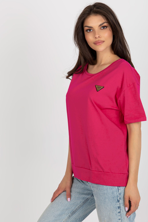 Fuchsiová dámská oversize halenka s...