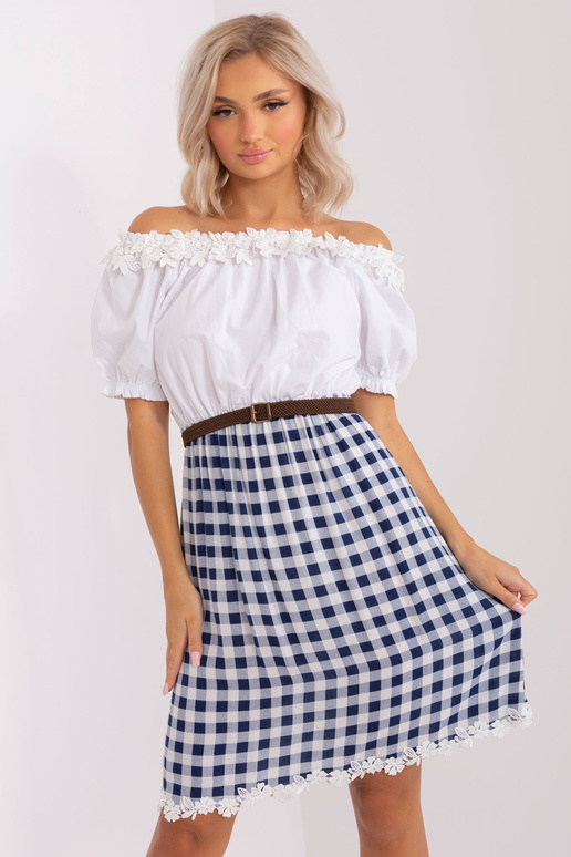 Šaty-LK-SK-506358.21P-bílé a tmavě modré