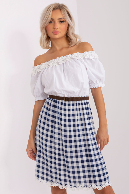 Šaty-LK-SK-506358.21P-bílé a tmavě modré