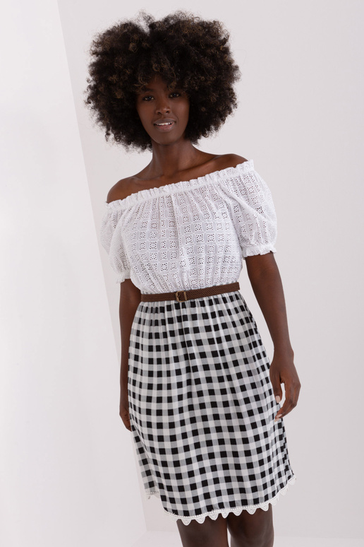 Šaty-LK-SK-506343.60P-bílé a černé