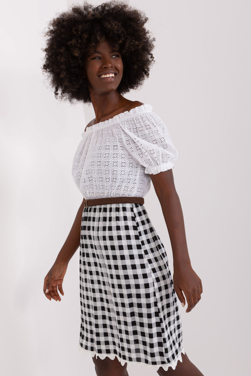 Šaty-LK-SK-506343.60P-bílé a černé