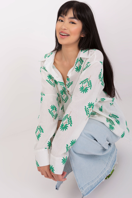 Košile-LK-KS-509349.04-bílo-zelená