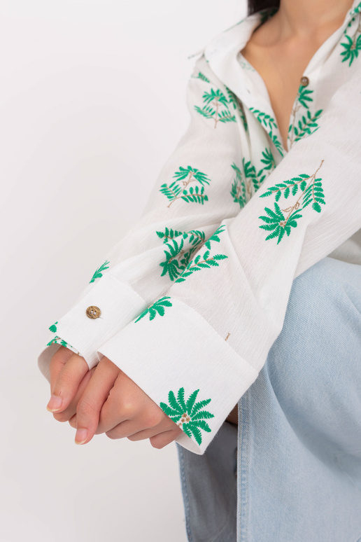 Košile-LK-KS-509349.04-bílo-zelená