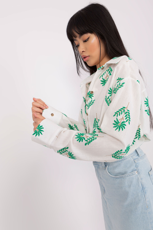 Košile-LK-KS-509349.04-bílo-zelená