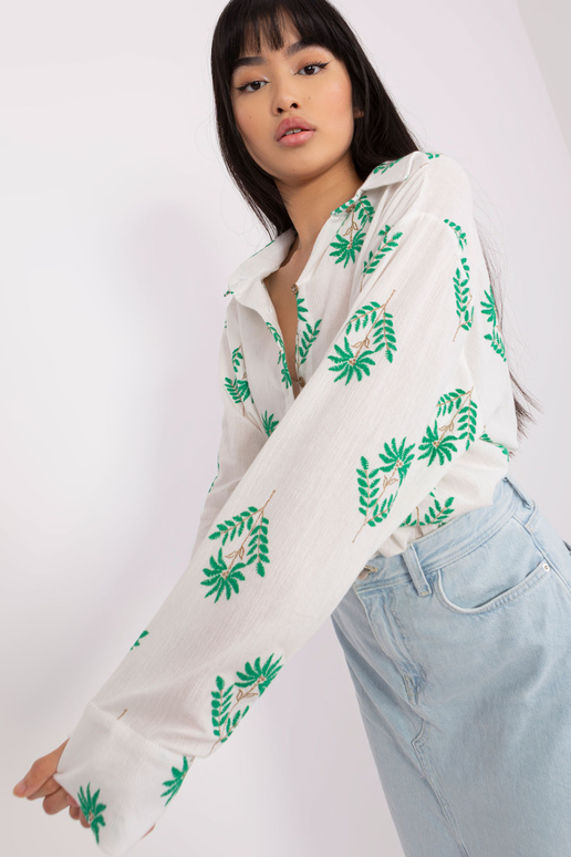 Košile-LK-KS-509349.04-bílo-zelená