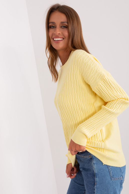 Svetr-AT-SW-2338.14P-světle žlutý