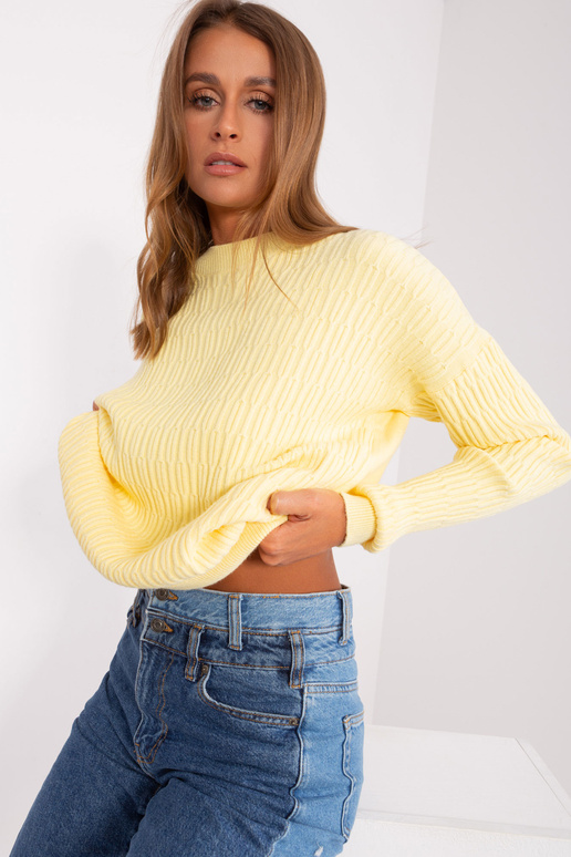 Svetr-AT-SW-2338.14P-světle žlutý