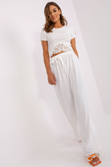 Kalhoty-TW-SP-BI-2086.24P-ecru 2