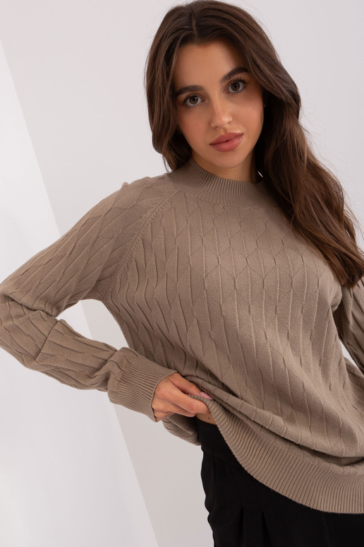 Svetr-AT-SW-2326.37X-tmavě béžový