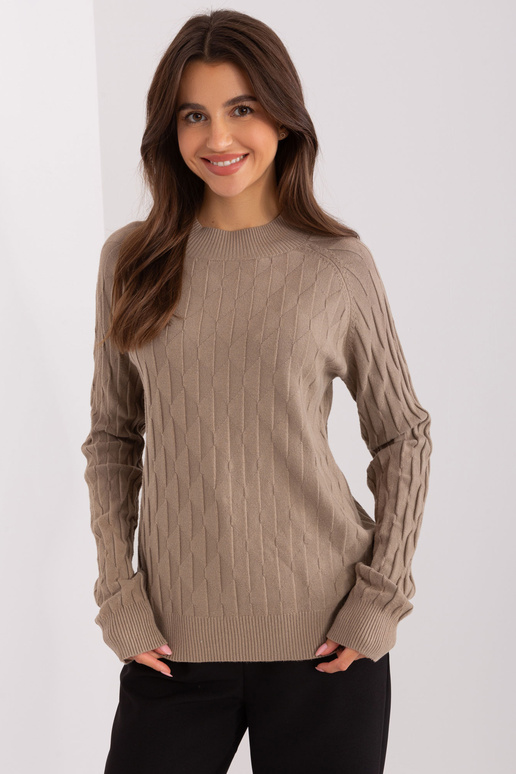 Svetr-AT-SW-2326.37X-tmavě béžový
