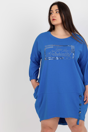 Tmavě modré nadměrné midi... 2