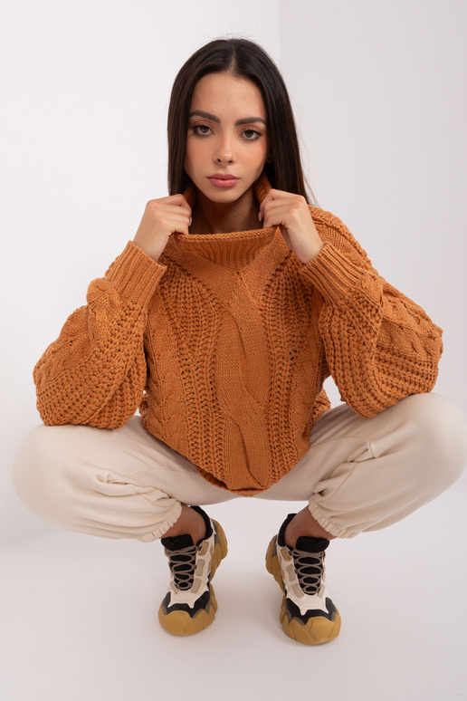 Svetr-AT-SW-2350.91P-světle hnědý