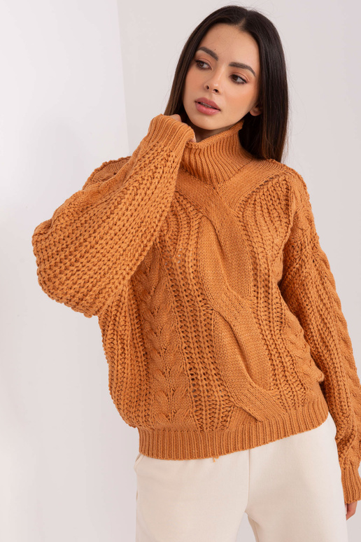 Svetr-AT-SW-2350.91P-světle hnědý