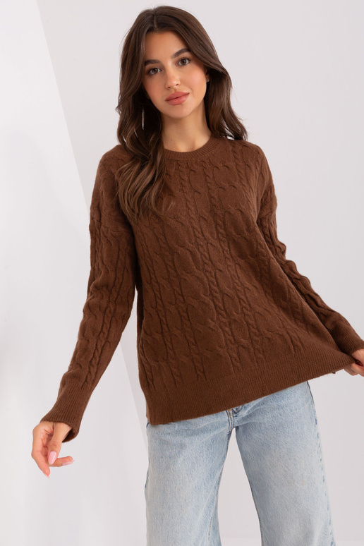 Svetr-AT-SW-2335-1,68P-hnědý
