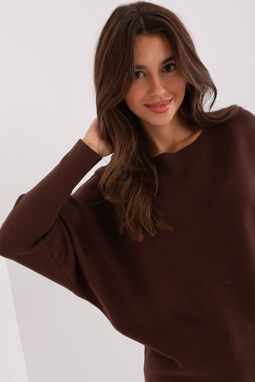Svetr-PM-SW-PM-3588.00X-tmavě hnědý Svetr-PM-SW-PM-3588.00X-tmavě hnědý