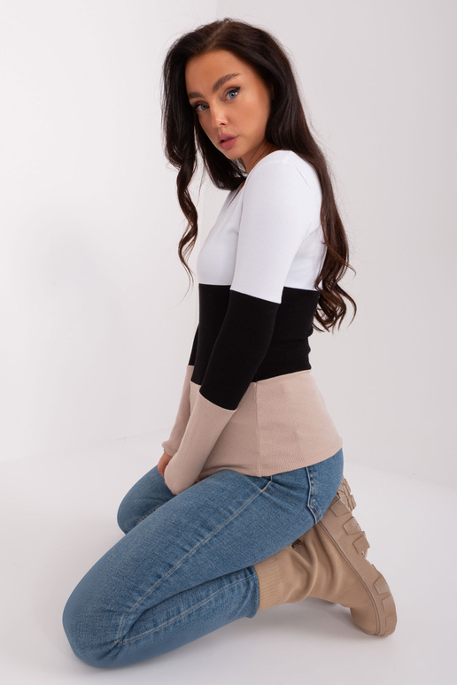 Halenka-RV-BZ-8431-1.14P-černo-béžová