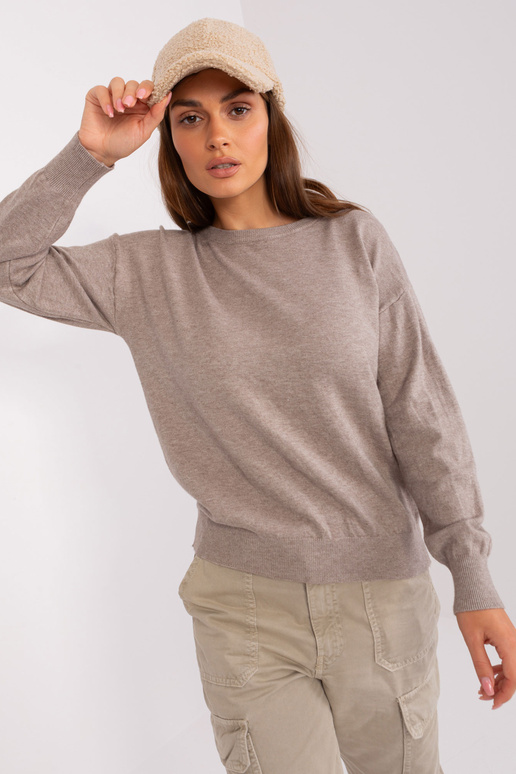 Svetr-AT-SW-2325.95P-tmavě béžový