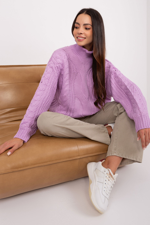 Svetr-AT-SW-2350.91P-světle fialový