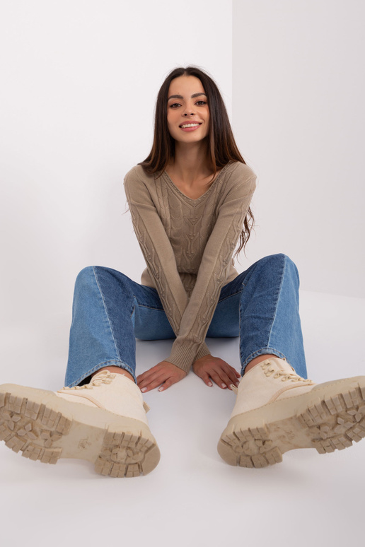 Svetr-AT-SW-2329.98P-tmavě béžový