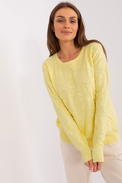 Svetr-AT-SW-2231A.00P-světle žlutý