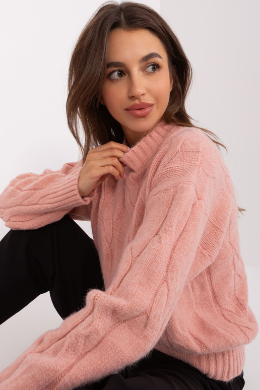 Svetr-AT-SW-0146.10P-světle růžový