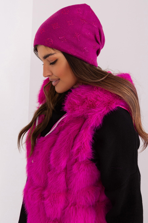 Czapka- AT-CZ-2325,86-fuchsiová