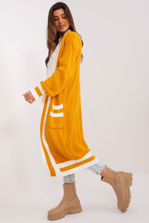 Cardigan-BA-SW-0291-1.56P-tmavě žlutá
