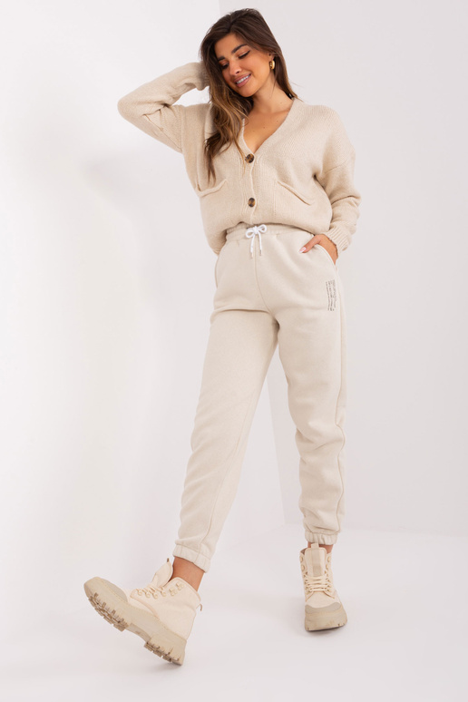 Tepláky - D10047O62214B4 - světle béžové