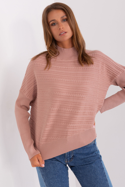 Svetr-AT-SW-2368.36X-tmavě růžový Svetr-AT-SW-2368.36X-tmavě růžový