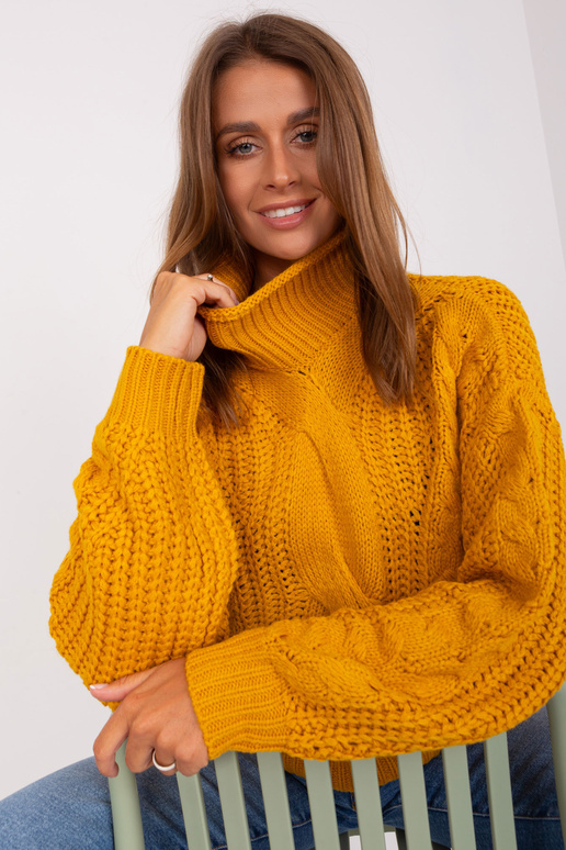 Svetr-AT-SW-2350.91P-tmavě žlutý