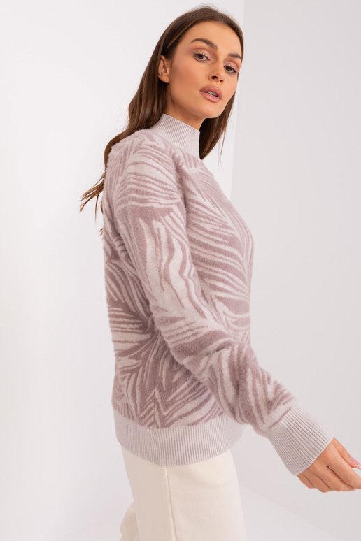 Svetr-AT-SW-2357,96-světle fialový