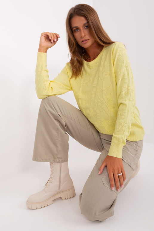 Svetr-AT-SW-2231.99P-světle žlutý
