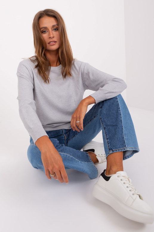 Svetr-AT-SW-2325.95P-světle šedý