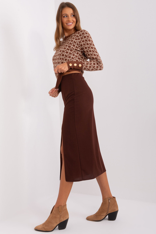 Sukně-LK-SD-509445.72P-tmavě hnědá