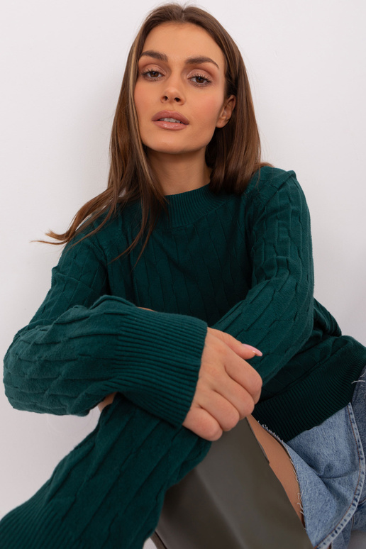 Svetr-AT-SW-2326.37X-tmavě zelený