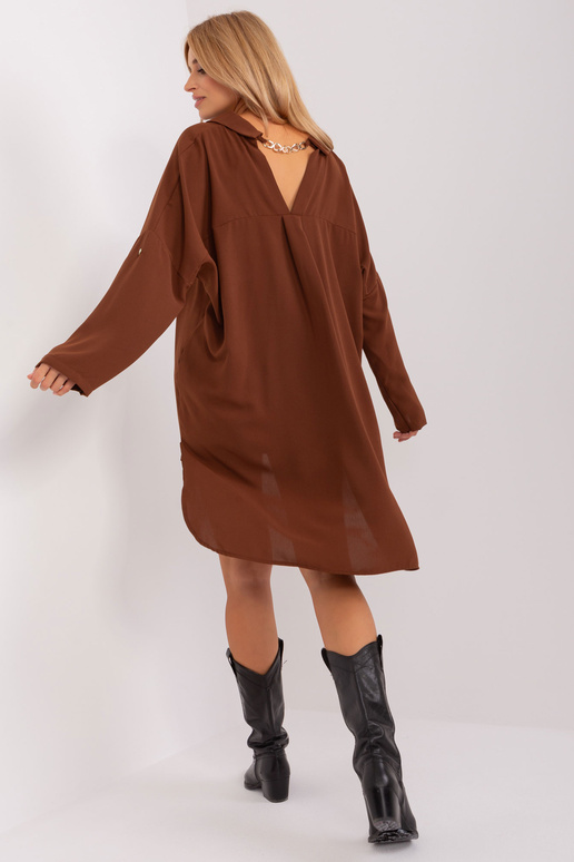 Šaty-DHJ-SK-13938.02P-hnědé