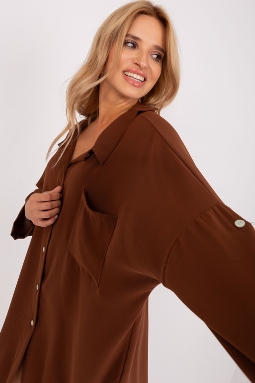 Šaty-DHJ-SK-13938.02P-hnědé