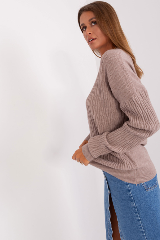 Svetr-AT-SW-2338.14P-tmavě béžový