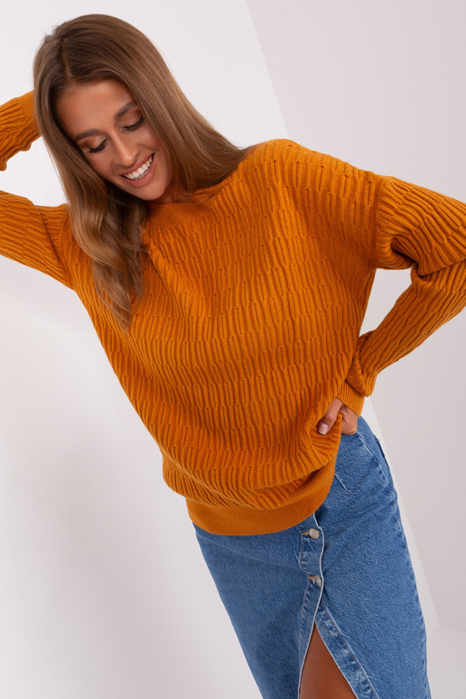 Svetr-AT-SW-2338.14P-světle oranžový