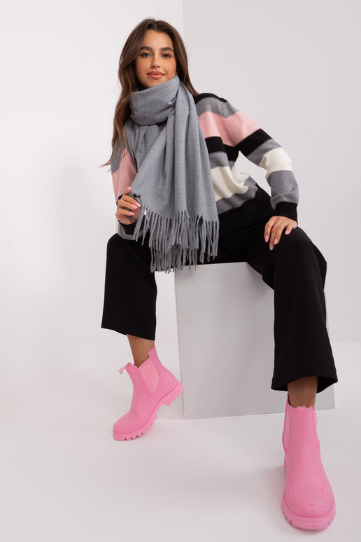 Šátek-AT-SZ-23185.73P-tmavě šedý Šátek-AT-SZ-23185.73P-tmavě šedý