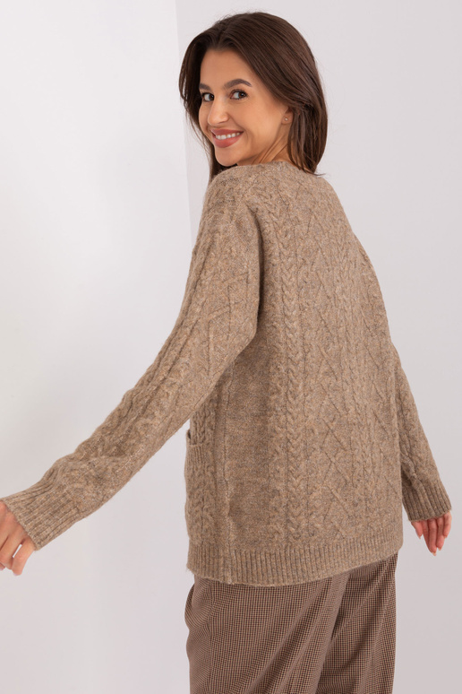 Svetr-AT-SW-2358.31-tmavě béžový