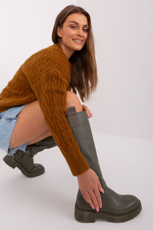 Svetr-AT-SW-2335-1,68P-světle hnědý